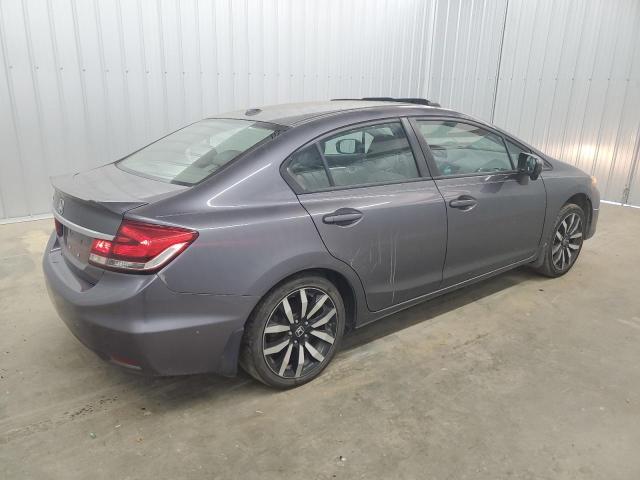 2HGFB2F98FH520846 - 2015 HONDA CIVIC EXL ნაცრისფერი ფოტო 3