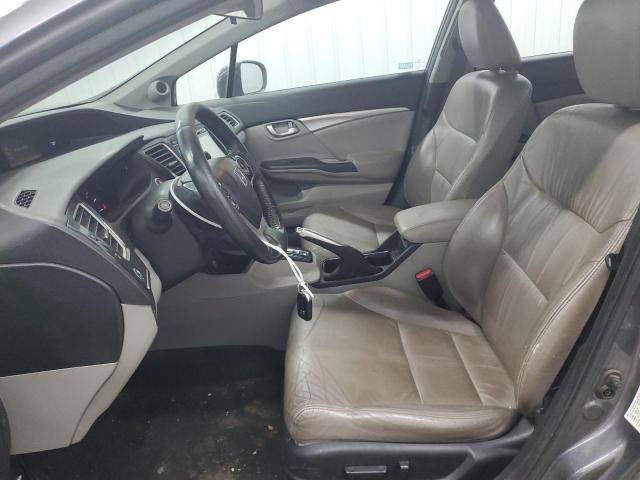 2HGFB2F98FH520846 - 2015 HONDA CIVIC EXL ნაცრისფერი ფოტო 7