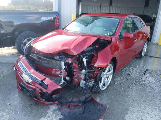 1G11J5SX0DF194131 - 2013 CHEVROLET MALIBU LTZ წითელი ფოტო 2
