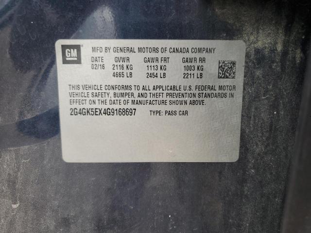 2G4GK5EX4G9168697 - 2016 BUICK REGAL Mavi fotoğraf 12