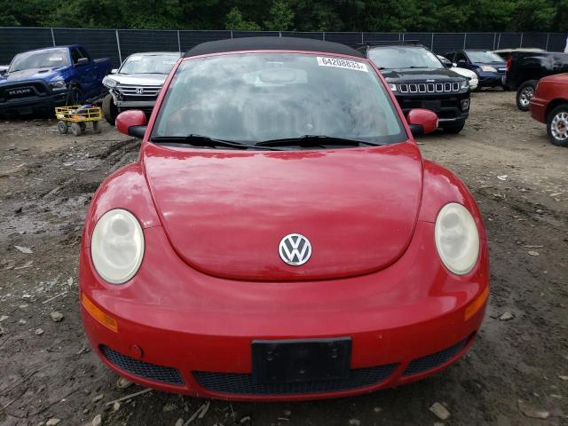 3VWRF31Y67M401049 - 2007 VOLKSWAGEN NEW BEETLE CONVERTIBLE OPTION PACKAGE 1 RED photo 5