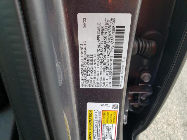 19UUB6F5XPA003415 - 2023 ACURA TLX A-SPEC GRAY photo 13