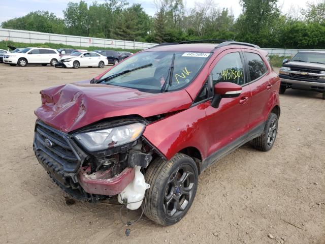 MAJ6P1CL7JC207198 - 2018 FORD ECOSPORT SES RED photo 2