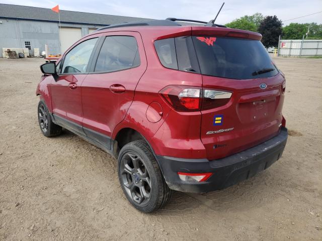 MAJ6P1CL7JC207198 - 2018 FORD ECOSPORT SES RED photo 3