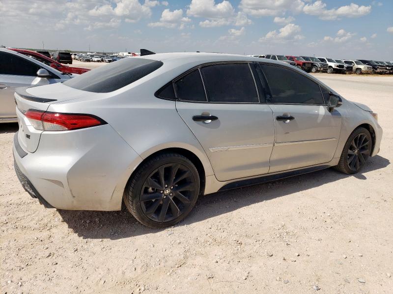 5YFS4MCE7MP097057 - 2021 TOYOTA COROLLA SE SILVER photo 3