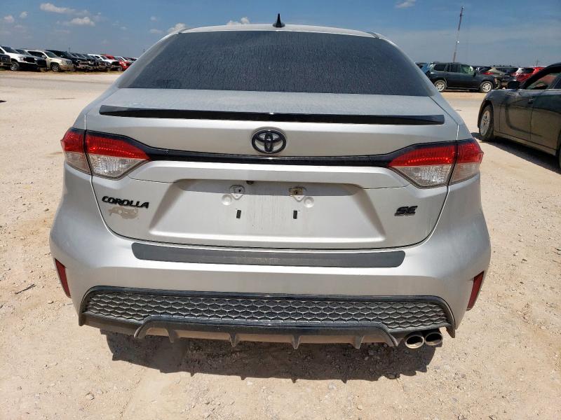 5YFS4MCE7MP097057 - 2021 TOYOTA COROLLA SE SILVER photo 6
