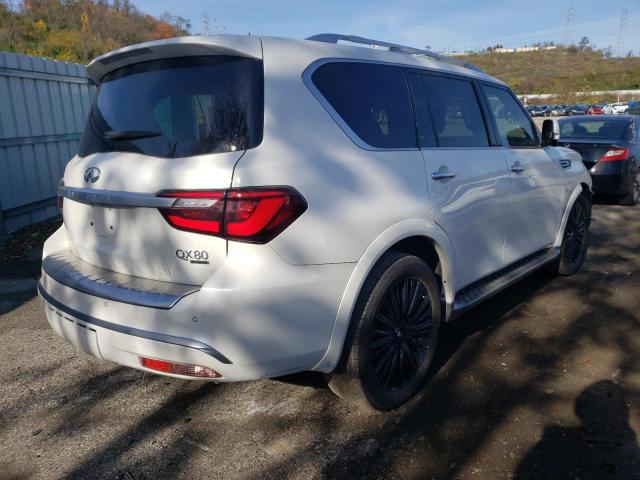 JN8AZ2NE3K9237871 - 2019 INFINITI QX80 LUXE WHITE photo 4