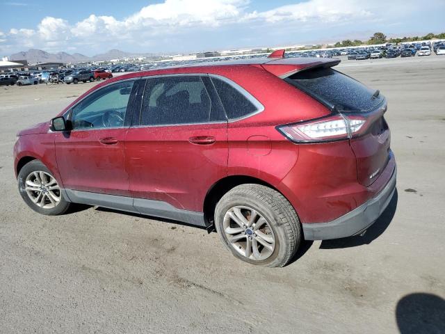 2FMTK3J83FBB06409 - 2015 FORD EDGE SEL BURGUNDY photo 2