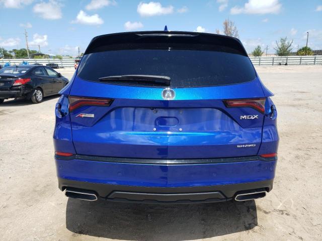 5J8YE1H05NL035543 - 2022 ACURA MDX A-SPEC BLUE photo 6