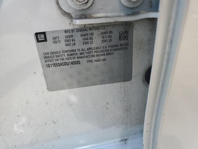 1G11E5SA5DU140920 - 2013 CHEVROLET MALIBU 2LT WHITE photo 12