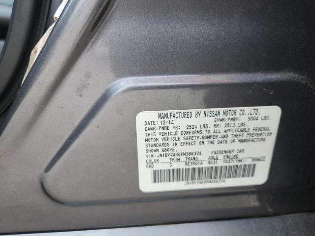 JN1BV7AR6FM396374 - 2015 INFINITI Q50 BASE GRAY photo 12