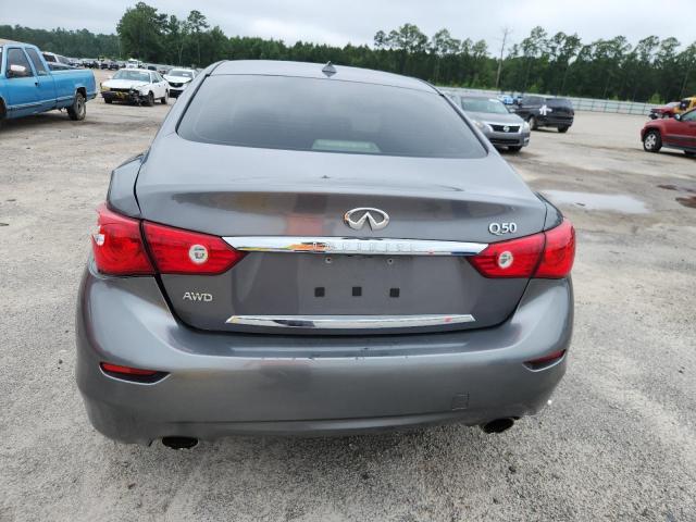 JN1BV7AR6FM396374 - 2015 INFINITI Q50 BASE GRAY photo 6