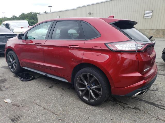 2FMTK4AP1FBB69571 - 2015 FORD EDGE SPORT MAROON photo 2