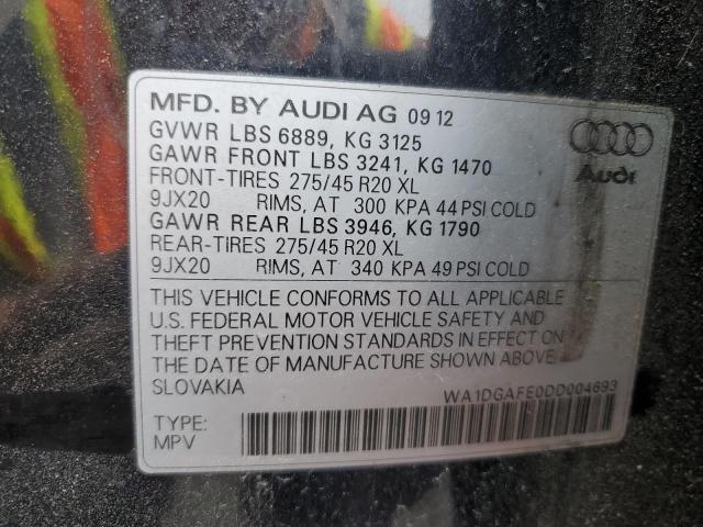 WA1DGAFE0DD004693 - 2013 AUDI Q7 PRESTIGE BLACK photo 13