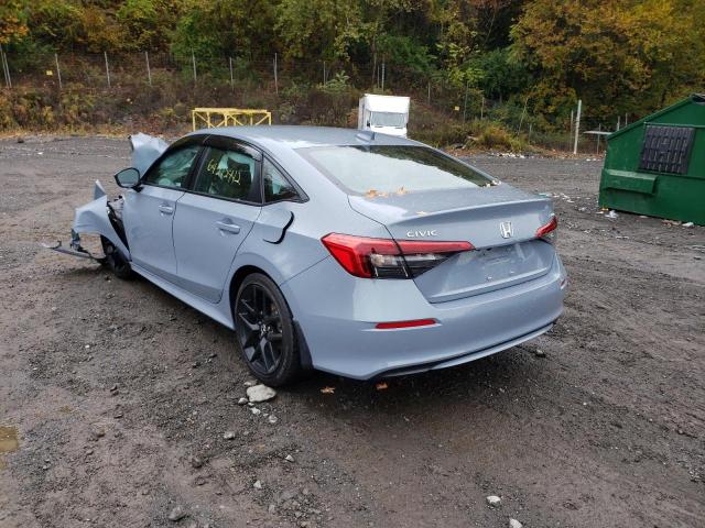 2HGFE2F55NH551040 - 2022 HONDA CIVIC SPORT 蓝色 照片 3