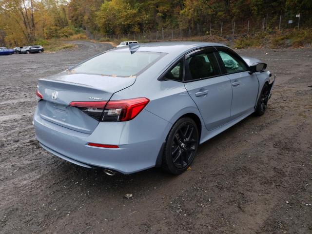 2HGFE2F55NH551040 - 2022 HONDA CIVIC SPORT BLUE photo 4