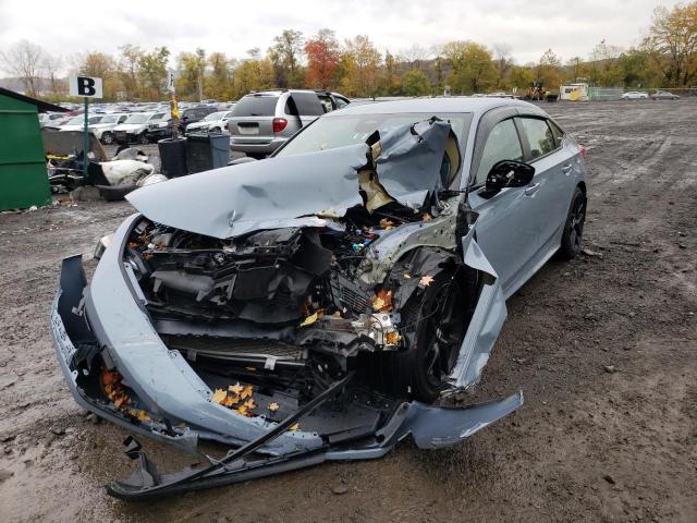 2HGFE2F55NH551040 - 2022 HONDA CIVIC SPORT 蓝色 照片 9