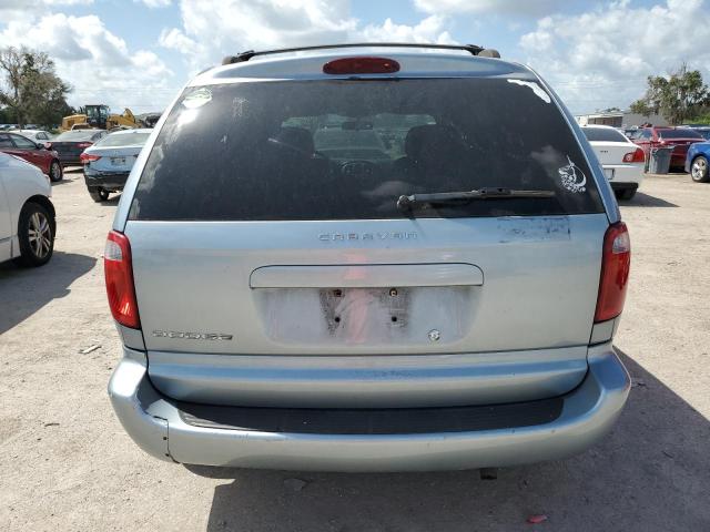 1D4GP45R56B609240 - 2006 DODGE CARAVAN SXT BLUE photo 6