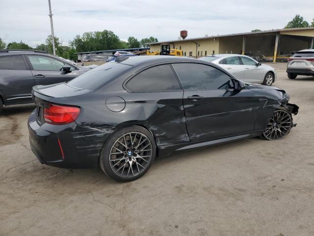 WBS2U7C54KVB08944 - 2019 BMW M2 COMPETITION Чорний фото 3