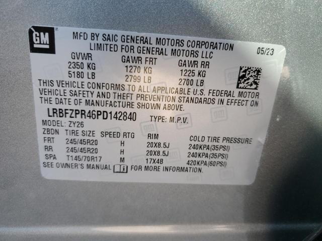 LRBFZPR46PD142840 - 2023 BUICK ENVISION ESSENCE ვერცხლისფერი ფოტო 12