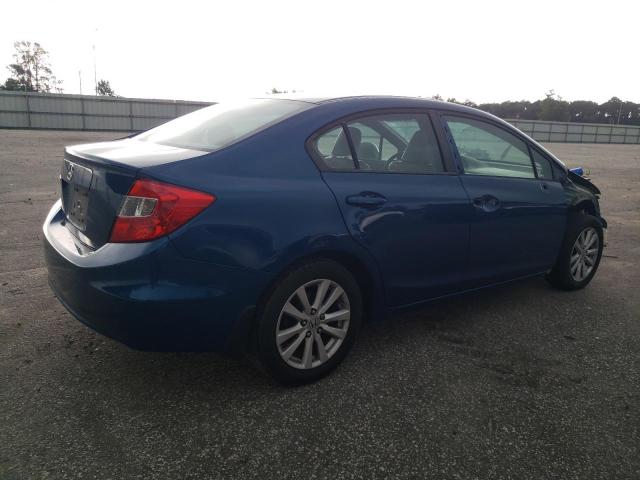 19XFB2F98CE075966 - 2012 HONDA CIVIC EXL ლურჯი ფოტო 3