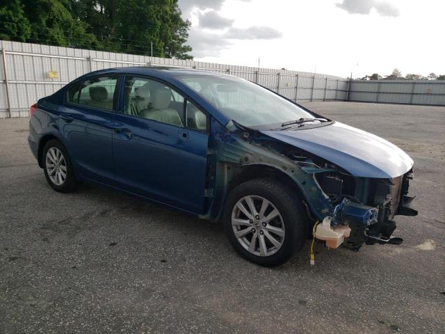19XFB2F98CE075966 - 2012 HONDA CIVIC EXL ლურჯი ფოტო 4