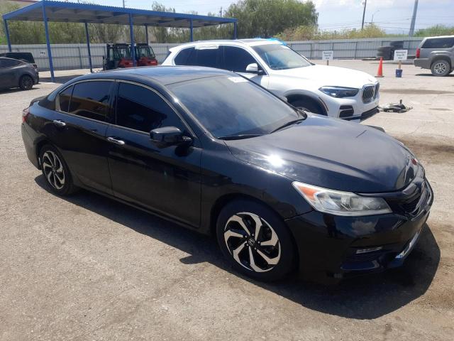 1HGCR3F87GA007292 - 2016 HONDA ACCORD EXL BLACK photo 4