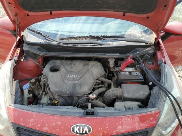 KNADM4A36D6265284 - 2013 KIA RIO LX RED photo 11