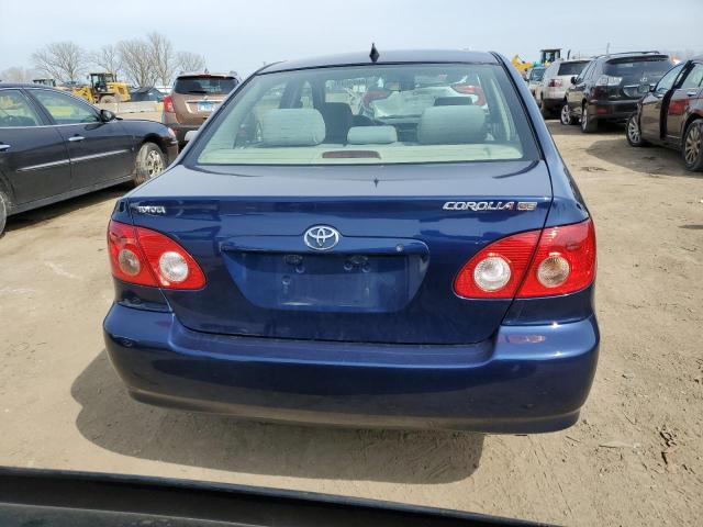 2T1BR30E35C500842 - 2005 TOYOTA COROLLA CE BLUE photo 6