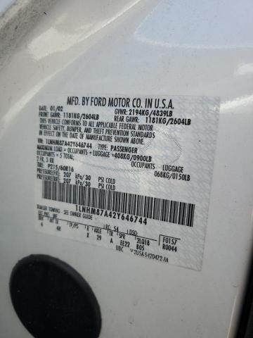 1LNHM87A42Y646744 - 2002 LINCOLN LS Ağ foto 12