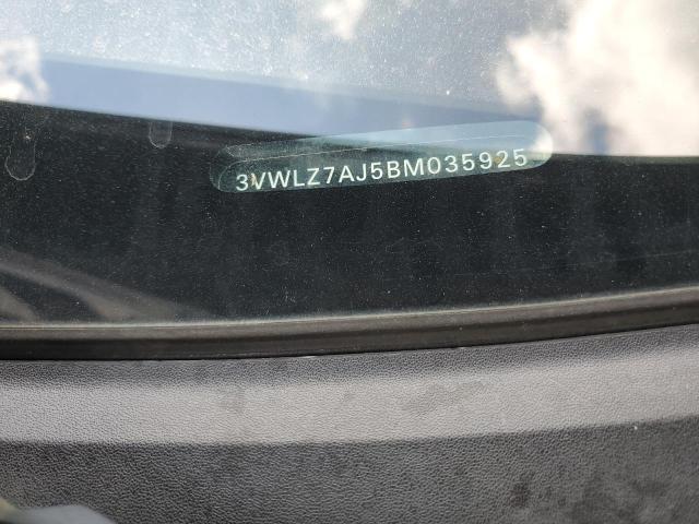 3VWLZ7AJ5BM035925 - 2011 VOLKSWAGEN JETTA SEL BLUE photo 12