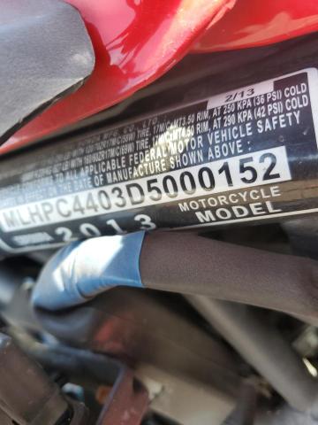 MLHPC4403D5000152 - 2013 HONDA CBR500 RA-ABS RED photo 18