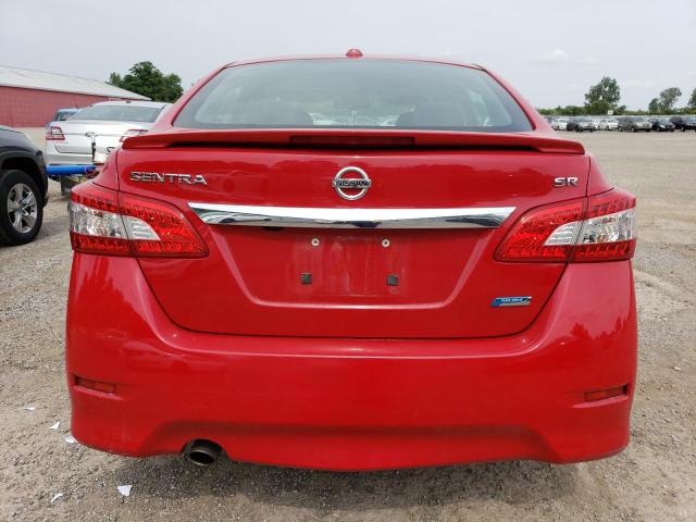 3N1AB7AP4FL656624 - 2015 NISSAN SENTRA S RED photo 6