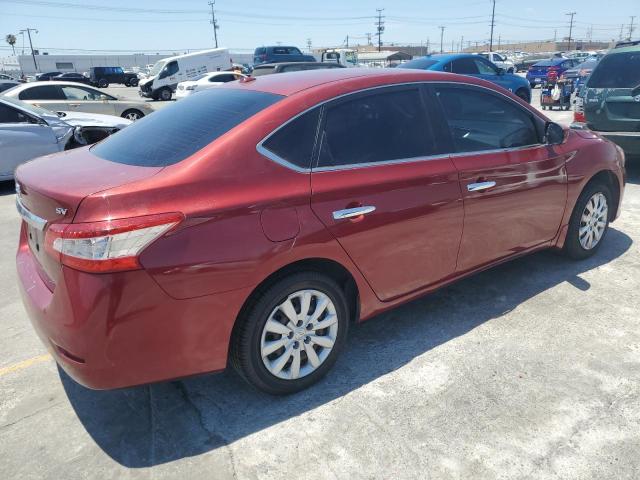 3N1AB7AP8FL678223 - 2015 NISSAN SENTRA S RED photo 3