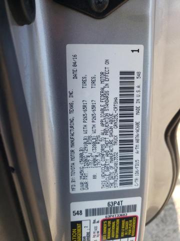 5TFRZ5CN4GX013532 - 2016 TOYOTA TACOMA ACCESS CAB Күміс фото 12