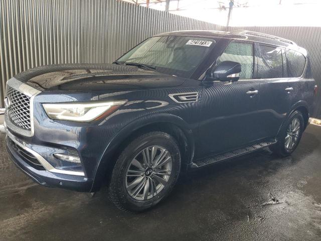 JN8AZ2AF9M9719956 - 2021 INFINITI QX80 LUXE BLUE photo 1