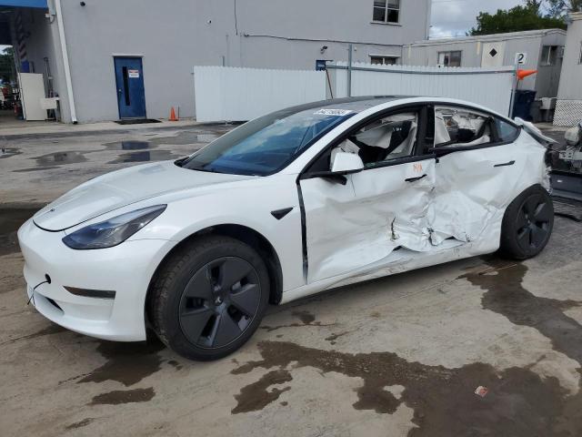 5YJ3E1EA1PF450144 - 2023 TESLA MODEL 3 WHITE photo 1