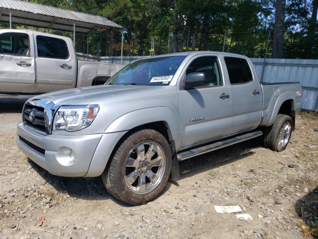 3TMKU72N58M015729 - 2008 TOYOTA TACOMA DOUBLE CAB PRERUNNER LONG BED SILVER photo 1