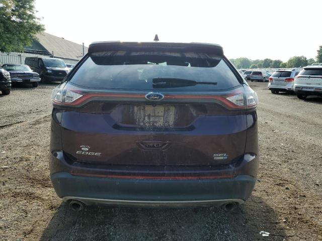 2FMPK4J99JBB85867 - 2018 FORD EDGE SEL BURGUNDY photo 6