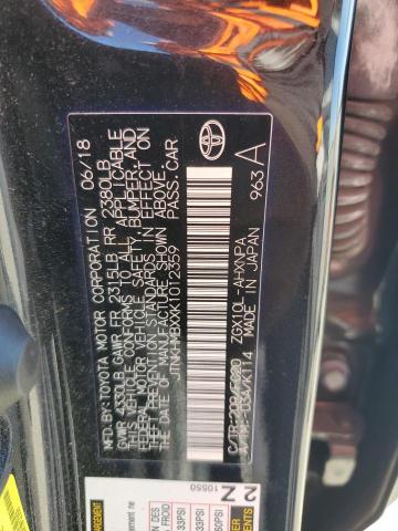 JTNKHMBXXK1012359 - 2019 TOYOTA C-HR XLE 黑色 照片 13