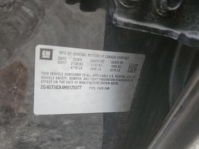 2G4GT5GX4H9175077 - 2017 BUICK REGAL GS Қара фото 12