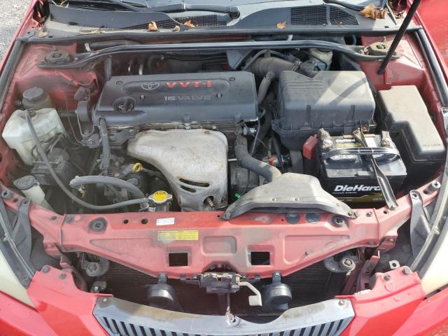 4T1CE30PX4U830623 - 2004 TOYOTA CAMRY SOLA SE RED photo 11