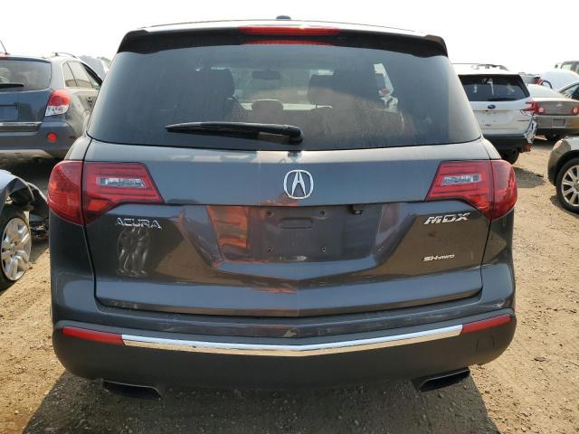 2HNYD2H48BH547942 - 2011 ACURA MDX TECHNOLOGY GRAY photo 6