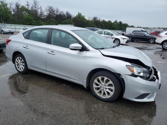 3N1AB7AP5KY337827 - 2019 NISSAN SENTRA S SILVER photo 4