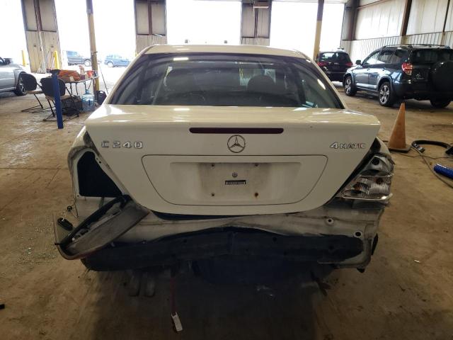 WDBRF81JX4F512927 - 2004 MERCEDES-BENZ C 240 4MATIC WHITE photo 6