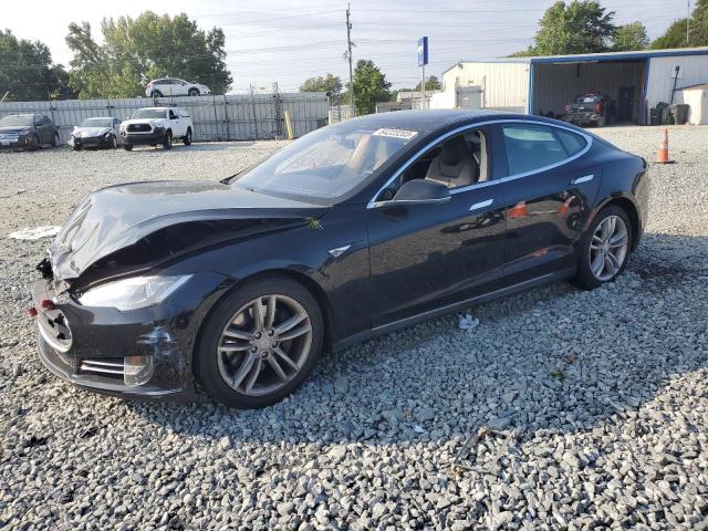 5YJSA1CG8DFP17421 - 2013 TESLA MODEL S Սև լուսանկար 1