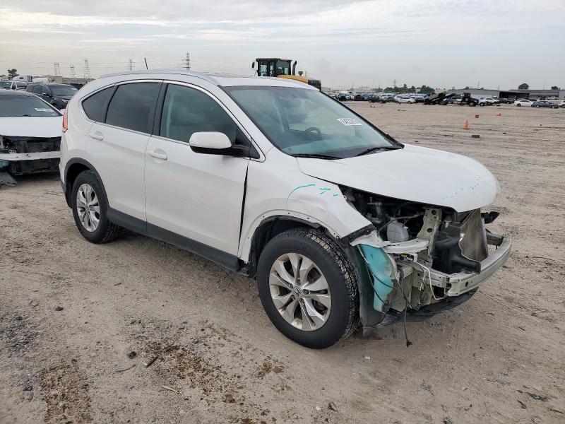 5J6RM4H71DL044902 - 2013 HONDA CR-V EXL WHITE photo 4