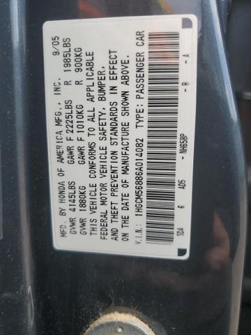 1HGCM56886A014082 - 2006 HONDA ACCORD EX GRAY photo 12