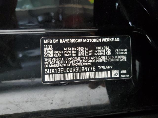 5UX13EU09R9U84776 - 2024 BMW X5 SDRIVE 40I BLACK photo 14