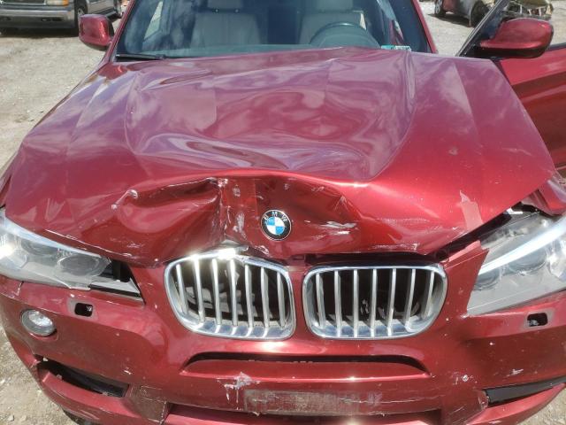 5UXWX7C50E0E78515 - 2014 BMW X3 XDRIVE35I RED photo 11